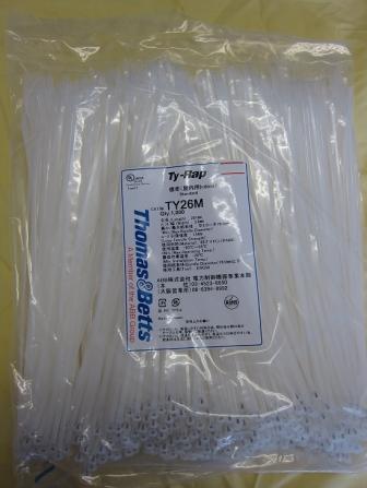 ＴＹ－２６Ｍ　タイラップ　標準タイプ（乳白色）